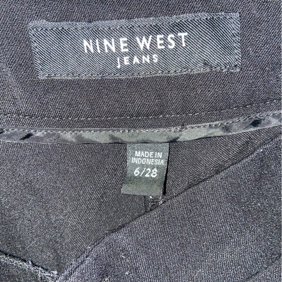 NINE West slacks, high quality business attire with slight flare. Rayon blend. - Picture 7 of 9
